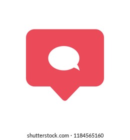 Notifications icon. Comment icon vector. social media Comment vector icon