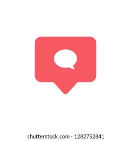 Notifications icon. Comment icon vector. social media Comment vector icon