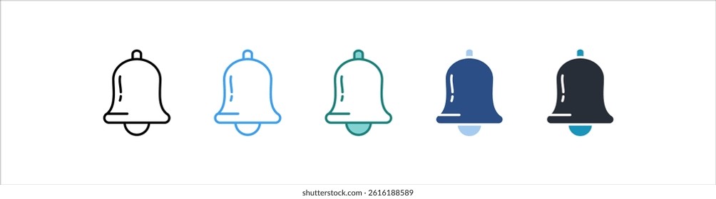 Notifications Icon In Different Style Vector