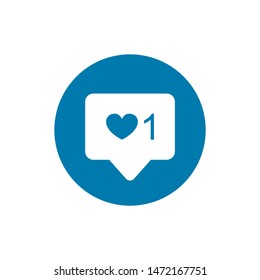Notifications icon. Like icon vector. social media Like vector icon. Modern simple vector sign. Internet concept. Trendy symbol for website design web button or mobile app.