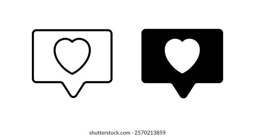 Notifications Icon set. Symbol isolated white background. vector illustration. color editable.