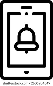 notifications icon. Thin Linear Style Design Isolated On White Background