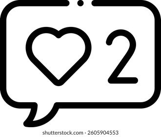 notifications icon. Thin Linear Style Design Isolated On White Background