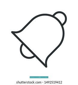 Notifications icon vector illustration logo template for many purpose