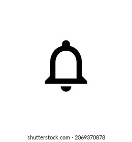 notifications none Icon. Flat style design isolated on white background. Vector illustration