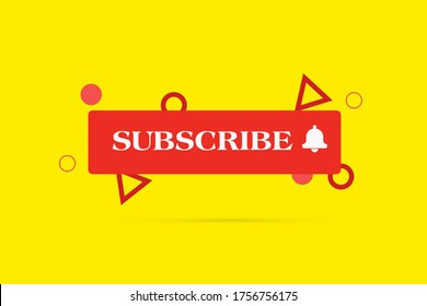 Notifications subscribe and hit Bell logo vector graphic art.