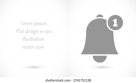 Notifications vector icon .  reminder, mute symbol; EPS notifications , sound; 1; signal; tone; mute bell/