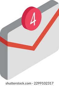 notificaciones Ilustración vectorial en un fondo transparente. Símbolos de calidad premium. Iconos planos para el concepto y el diseño gráfico.