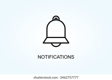 Notifications Vector Or Logo Sign Symbol Illustration