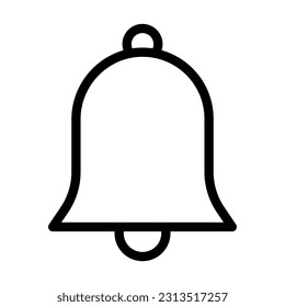 Icono De Línea Gruesa Del Vector De Notificaciones Para Uso Personal Y Comercial.
