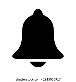 Notify bell icon vector graphic illustration
