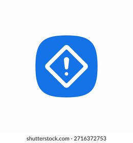 Vector de signo de icono de advertencia de notificación