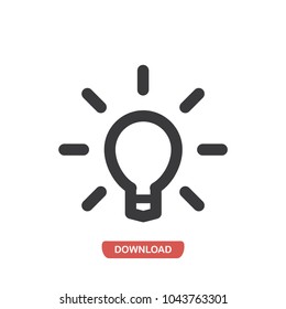 Notion, bulb vector icon