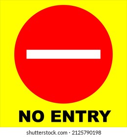 no-travel, stop sign, a road traffic sign symbol on the road, with a yellow background. simple vector illustration design