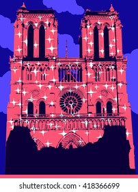 Notre Dame cathedral. Paris. France.