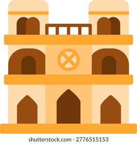 Notre Dame Creative Vector Icon Design