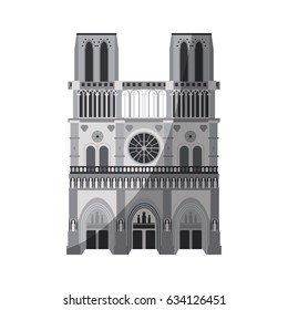 notre dame de paris cathedral icon image