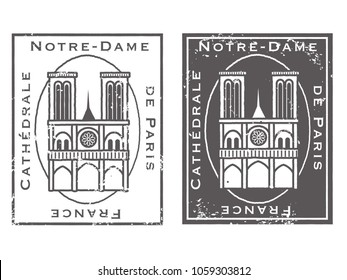 Notre Dame de Paris stamp set