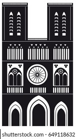 notre dame silhouette
