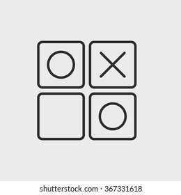 Noughts and crosses game