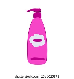 nourishing shampoo baby cartoon. moisturizing cleansing, soft friendly, gentle formula nourishing shampoo baby sign. isolated symbol vector illustration