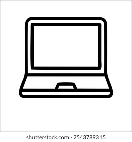 Noutbook computer graphic art vector