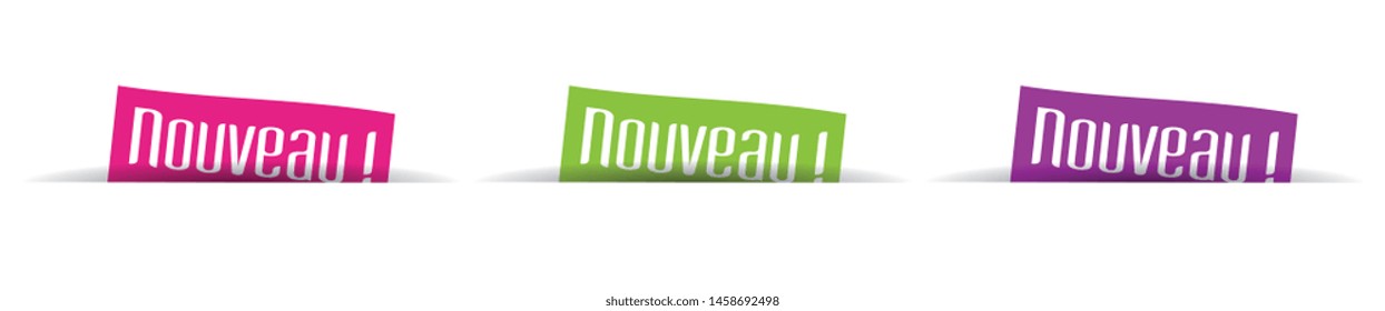 Nouveau : New in French language