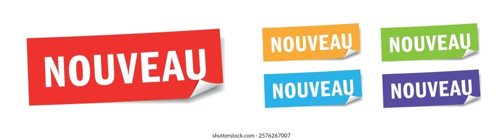 Nouveau, New in french language