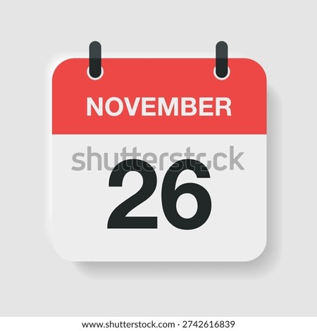 Nov 26, Calendar and time thin line icon. Minimal flat vector illustration. Included simple outline icons as schedule, reminder, appointment, planner, event time, timer, clock.