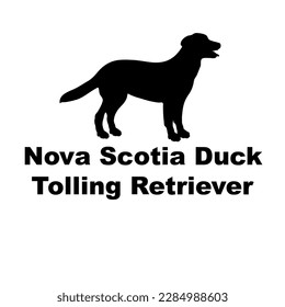 nova scotia duck tolling retriever Dog silhouette dog breeds