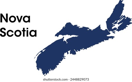 nova scotia map in vectors