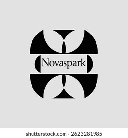 Novaspark Abstract Tech Startup Vector de diseño de logotipo