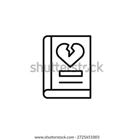 Novel About Romance Ending Representing Heartbreak,
