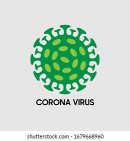 novel corona virus Covid-19 or cov-19 concept. Microscope isolated 2019-nvoc corona virus microbe. illustration graphic vector of corona virus in wuhan, epidemic