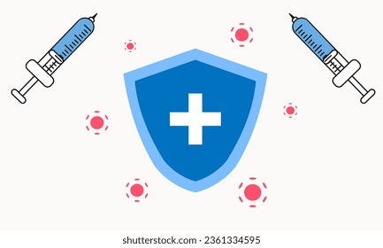 Das Novel Corona Virus SARS-CoV-2, das Virus, das COVID-19 detaillierte flache Vektorgrafik verursacht.