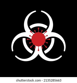 Novel Coronavirus (2019-nCoV). Danger symbol vector illustration