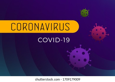 Novel Coronavirus 2019-ncov flat vector illustration concept for news site, video blog, social media. Chinese Covid-19 pandemic news headline.