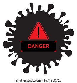 Novel coronavirus (2019-nCoV) stop, danger concept. Virus outbreak spread pandemic. Health and medical testing, screening. Vector illustrataon  diagram infographic.