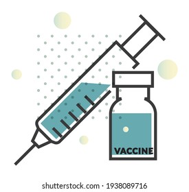 Novel Coronavirus - 2019-nCoV - Vaccination - Illustration as EPS 10 File