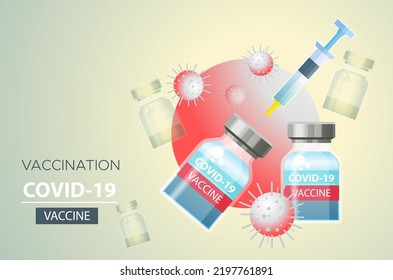 Novel Coronavirus - 2019-nCoV - Vaccination Program - Illustration as EPS 10 File