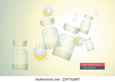 Novel Coronavirus - 2019-nCoV - Vaccination Program - Illustration as EPS 10 File