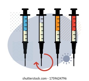 Novel Coronavirus - 2019-nCoV - Vaccine Development  - Illustration as EPS 10 File
