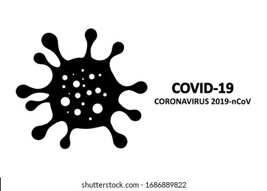 Novel Coronavirus (2019-nCoV). Virus Covid 19-NCP. Coronavirus nCoV denoted is single-stranded RNA virus.Vector illustration.