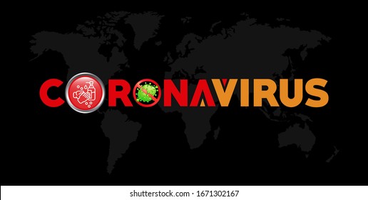 Novel coronavirus (2019-nCoV). Wuhan virus disease, virus infections prevention methods infographics. Logo, symbol & Background. Stop coronavirus. Coronavirus outbreak. COVID-19.