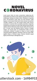 NOVEL CORONAVIRUS BANNER DESIGN VECTOR ILLUSTRATION