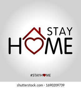 novel coronavirus (covid-19 or 2019-ncov) concept design for quarantine campaign (stay home), vector illustration.