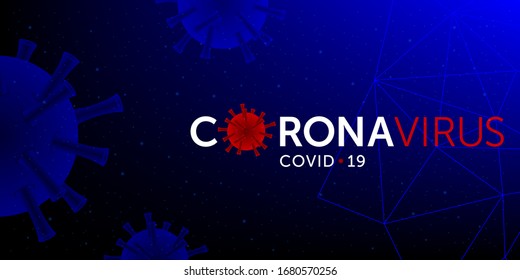 novel coronavirus (covid-19 or 2019-ncov). wuhan virus disease concept, background vector illustration.