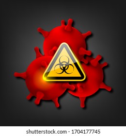 Novel Coronavirus COVID-19 Infection, 2019-ncov. Symbol Virus