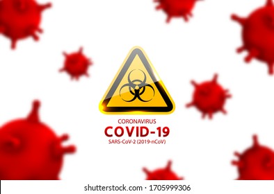 Novel Coronavirus COVID-19 Infection, 2019-ncov. Coronavirus Design Template