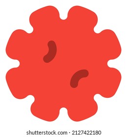 Novel coronavirus with a microscopic view structure Layout